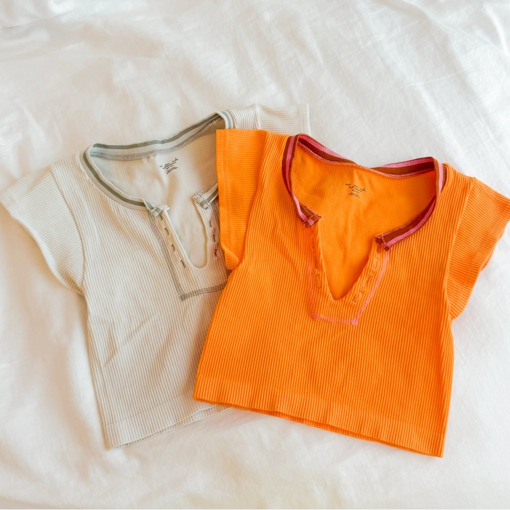 urban outfitters go for the gold seamless tops (bundle of 2)